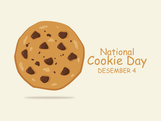 Vector graphic of National Cookie Day for National Cookie Day celebration.
