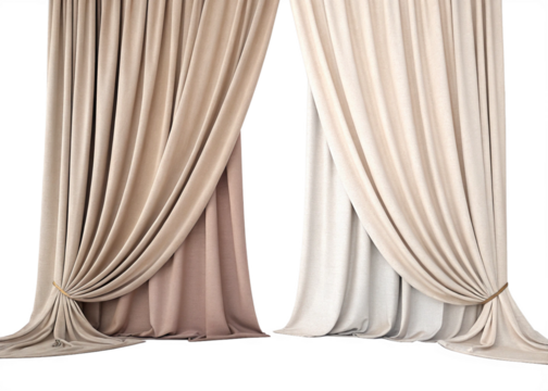 curtains isolated on suitable  background
