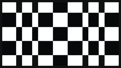 Fototapeta premium Black And White Checkerboard Pattern With Vertical Stripes abstract background