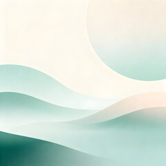 Minimal Soft Abstract Gradient Waves – Calm Modern Background