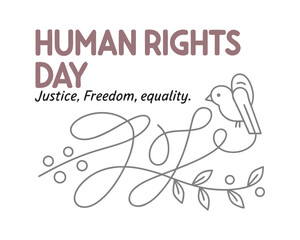 Human Rights Day Activist Style Poster Design