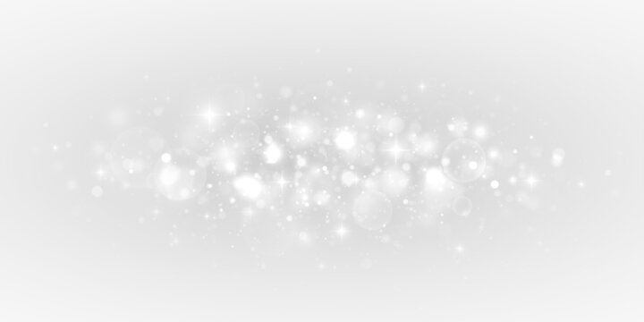 Christmas light spray with bright bokeh accents in a soft festive glow. A clean shimmering composition with subtle star and sparkle tones.