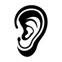 vector illustration of a human ear