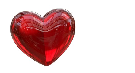 Glass Heart - Red