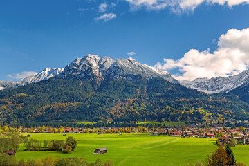 Oberstdorf - Allgäu - Herbst - Ortsansicht - Berge