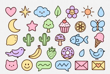 set of funny animals