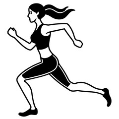 tennis player silhouette vector