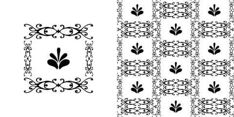 Vintage Seamless Flower Pattern
