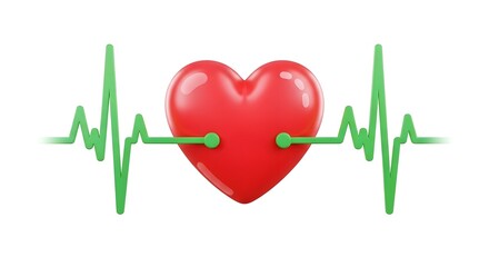 Heart Rhythm Illustration Medical Concept