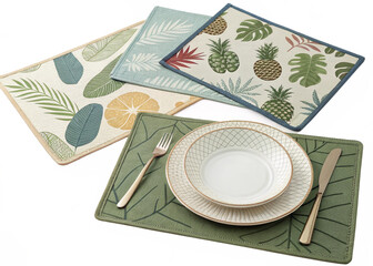 place mats isolated on perfect background