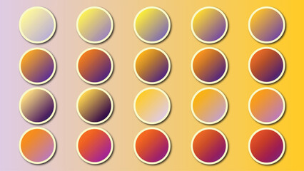 yellow gradient button 