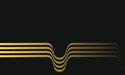 Future lines in 3D perspective vector abstract background, waves color linear composition, optical illusion op art. parallel curved lines background.