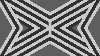 Symmetrical Starburst Pattern of Alternating Black and Light Gray Stripes abstract geometric