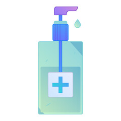 Digital Healthcare Service Telemedicine Gradient Flat Vector Illustration Medical Technology Asset
