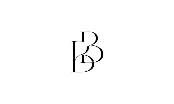 BB initial letters, monogram logo

