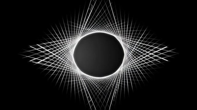 Seamless black and white geometric star and snowflake pattern vector illustration 