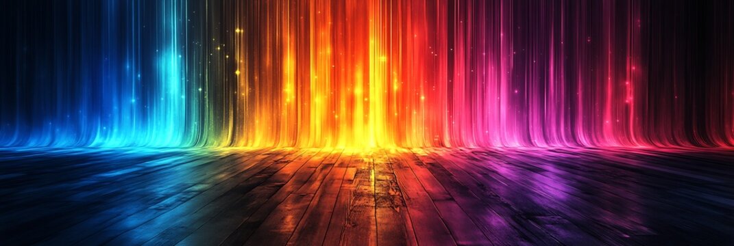 Spectacular light display : Dynamic lights dance across the scene, creating a vibrant visual symphony, offering a striking display of color and movement.