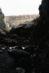 Rocky coast line on Fuerteventura