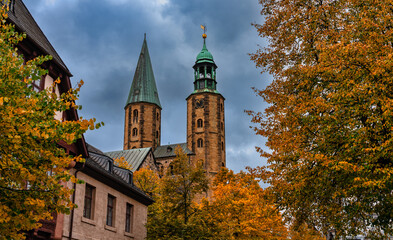 Marktkirche Goslar im Herbst