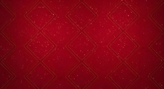 Elegant red background with sparkling diamond pattern and subtle glitter