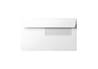 envelope alone on a white backgroundenvelope distinguished on a white surface