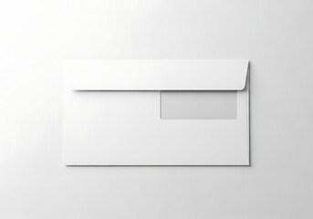 envelope alone on a white backgroundenvelope distinguished on a white surface