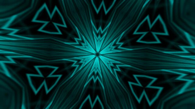 Geometric Neon Kaleidoscope: A Mesmerizing Abstract Mandala Mosaic of Ornamental Patterns and Vibrant Backgrounds for Unique and Hypnotic Visual Effects
