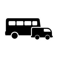 cartoon bus icon