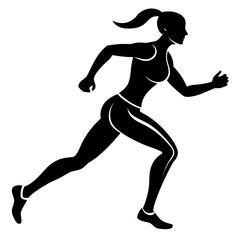 running man silhouette