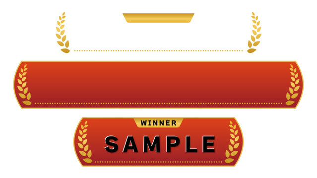 月桂樹付きテロップベース