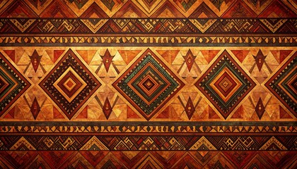 Vibrant African Textile Design. Seamless Geometric Motif Representing Culture and History for Black Awareness Day.