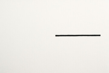 One black line on a light background. Space for text.