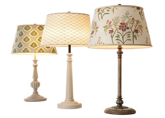 lampshades isolated on perfect background