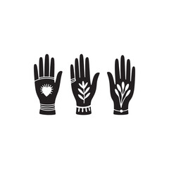 Mystical Hand Illustrations Set - Esoteric, Spiritual, Bohemian, and Magic Symbols