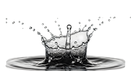 water splash against a white background
