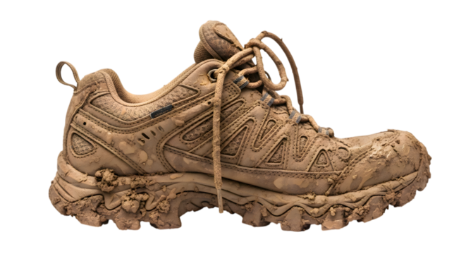 dirty white shoes on white