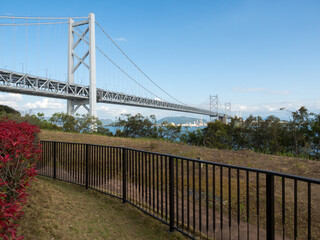 Seto Ohashi bridge seen from the viewpoint on Yoshima Island - Sakaide, Japan
