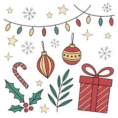 Christmas Holiday Vector Background Illustration