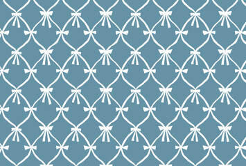 Fototapeta premium 格子柄 リボン