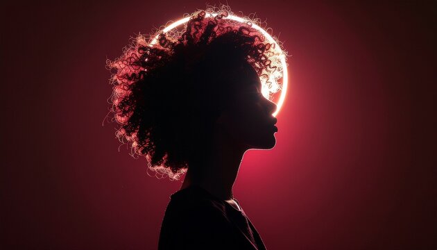 Symbol of Empowerment and Protest: Raised Fists in Silhouette against a Bright, Glowing Sky. Black Awareness Day Theme.
