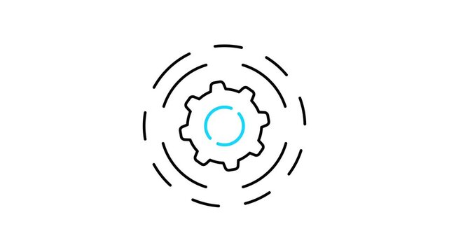 System refresh animated icon video