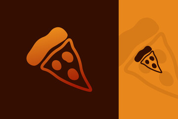 Minimalist Modern Pizza Logo Design – Simple Creative Food Icon Vector