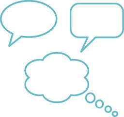 speech bubbles set