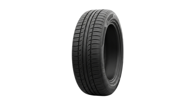 Tire for vehicle on black background - Powered by Adobe