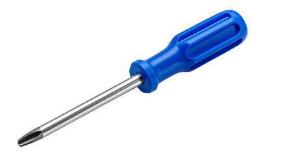 Fototapeta premium Metal Phillips Screwdriver with Ergonomic Blue Plastic Grip