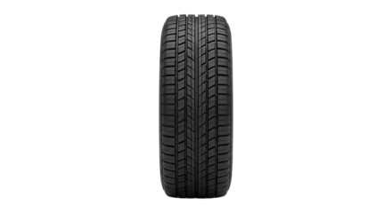 Tire on black background