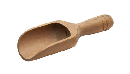 Wooden Scoop Isolated on White Background