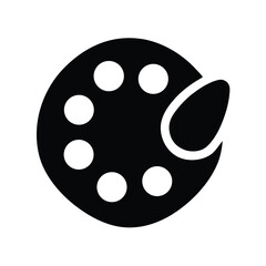 Icon of Color Palette Graphic