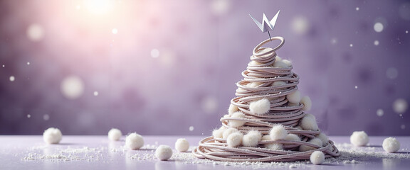 A decorated creative Christmas tree made from medical supplies