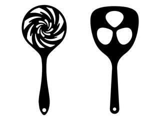 hand mirror silhouette design set